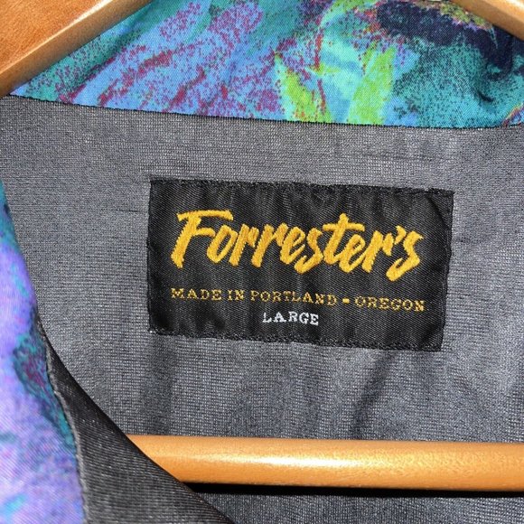 VTG Track Jacket Wind Breaker Multi Color Block Large Zip Forrester’s Gore Tex - Picture 3 of 7